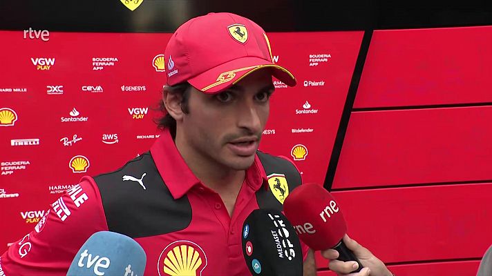 Carlos Sainz: "Si puedo pasar a Verstappen en la salida pasaré. En la salida o atacas o te atacan"