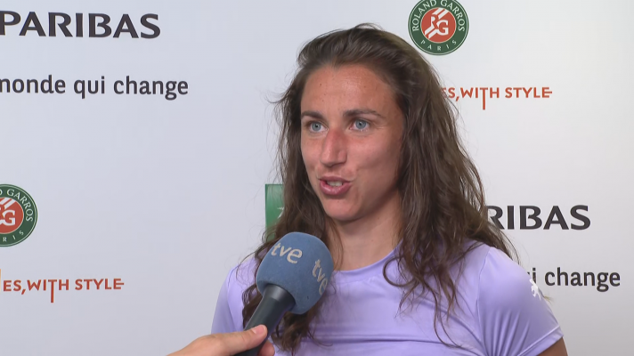 Sara Sorribes: "Me llevo cosas muy buenas de Roland Garros"