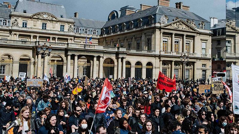 Nueva jornada de movilizaciones en Francia contra la reforma de las pensiones de Macron   