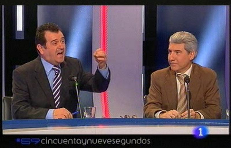   Intenso debate entre los contertulios de 59 segundos a propósito de la posible suspensión de Baltasar Garzón