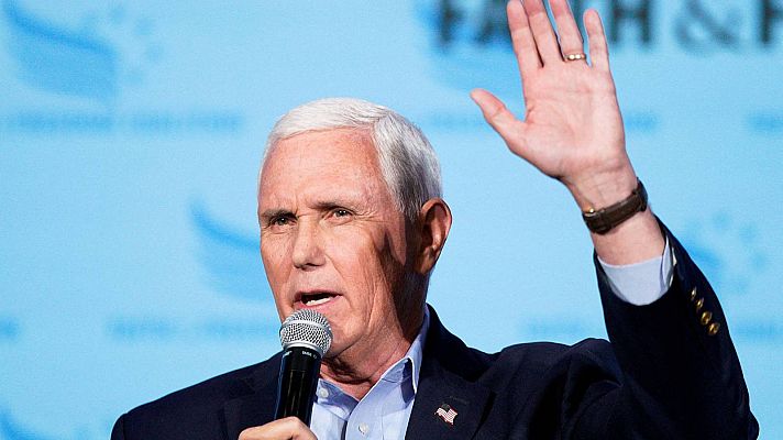 Telediario 2 - El exvicepresidente de EE.UU. Mike Pence se presenta como candidato a las elecciones presidenciales de 2024