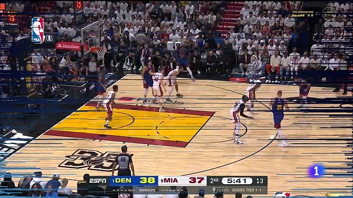 Telediario 1 - Los Nuggets vencen en Miami y lideran las Finales de la NBA