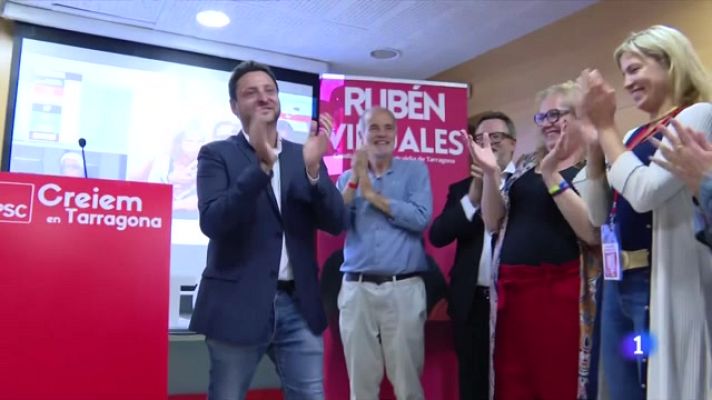 L'Informatiu - El PSC assegura l'alcaldia de Tarragona i Lleida, perilla Girona