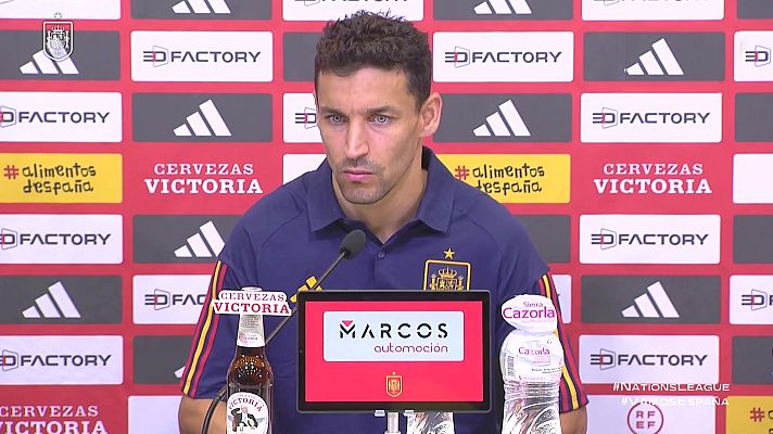 Fútbol - Rueda de prensa jugador selección española Jesús Navas