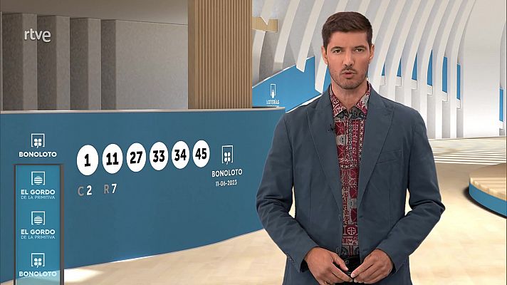 Loterías - Sorteo de la Bonoloto y El Gordo de la Primitiva del 11/06/2023