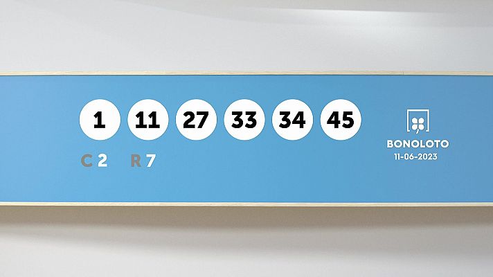 SELAE - Sorteo de la Lotería Bonoloto del 11/06/2023