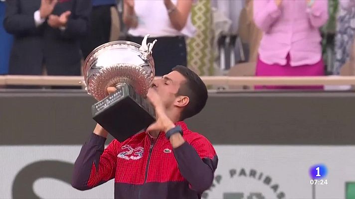 Telediario Matinal - Los 23 Grand Slams de Novak Djokovic
