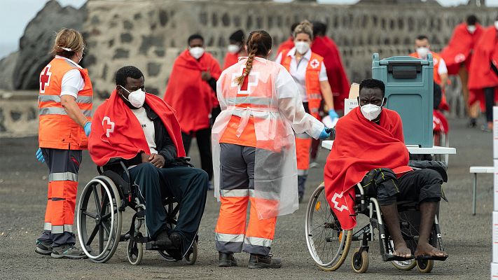 Telediario 2 - Repunte de llegadas de migrantes a Canarias: más de 400 personas en cuatro días