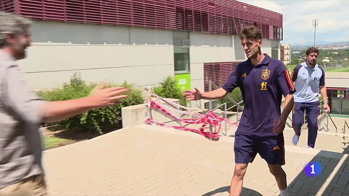 Telediario 1 - Aimar Oroz: "Hay ambición por lograr algo grande"