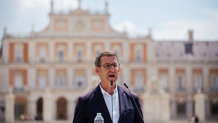 Telediario 1 - Feijóo justifica el acuerdo con Vox en la Comunidad Valenciana culpando al PSOE y estos tachan el pacto de "infamia"