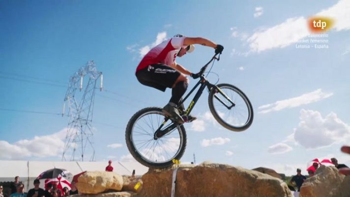 Ciclismo - Trial Bici - Campeonato de España. Prueba Caspe (Zaragoza)