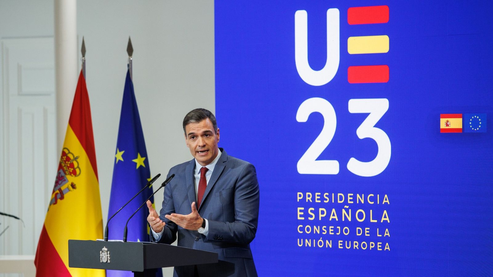 Sánchez presenta las prioridades de la Presidencia española de la UE