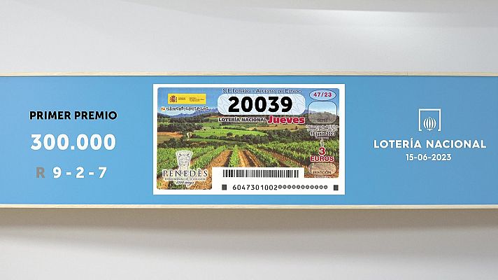 SELAE - Sorteo de la Lotería Nacional del 15/06/2023