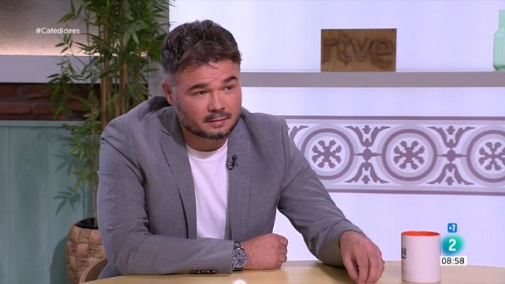 Cafè d'idees - Rufián: "S'està vetant Maragall, el problema no és Trias"
