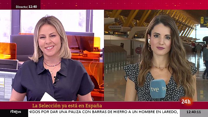 Informativo 24h - La selección aterriza en España con la copa de la Nations League