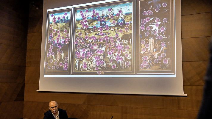 Telediario 1 - ¿A dónde se dirige la mirada cuando se contempla el cuadro 'El jardín de las delicias'?