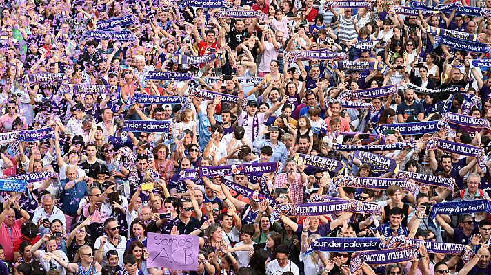 Telediario 2 - Palencia celebra el ascenso de su equipo de basket a la ACB