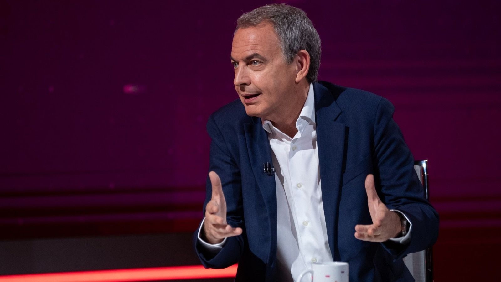 Entrevista al expresidente del Gobierno José Luis Rodríguez Zapatero en 'La noche en 24 horas'  