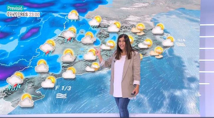 Núvols, pols sahariana, ruixats de fang, calor i xafogor