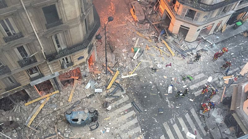 Al menos 29 heridos tras una fuerte explosión en el centro de París