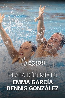 Natación - Emma García y Dennis González, plata en los Juegos Europeos