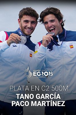 Piragüismo - Juegos Europeos | Tano García y Pablo Martínez, plata
