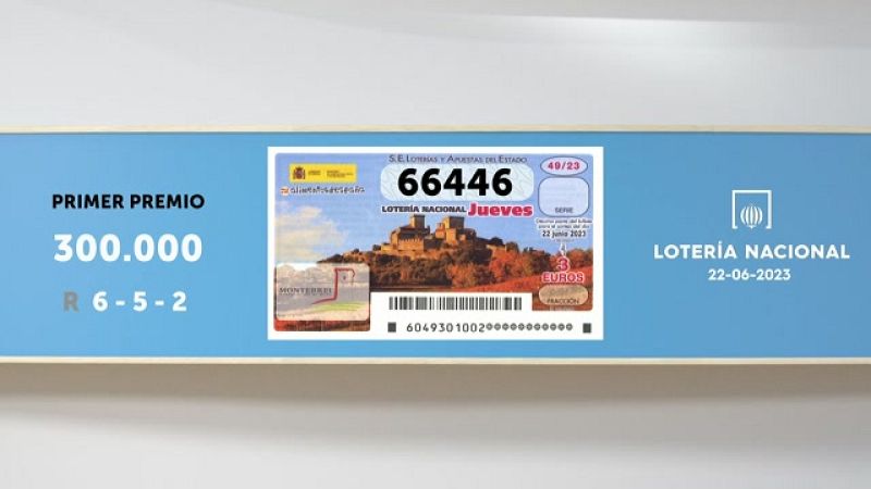 Sorteo de la Lotería Nacional del 22/06/2023 - Ver ahora 