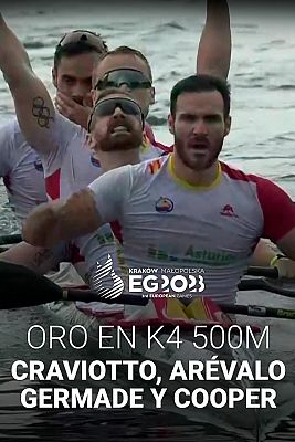 Piragüismo - Juegos Europeos | España gana el oro de piragüismo en K4 500