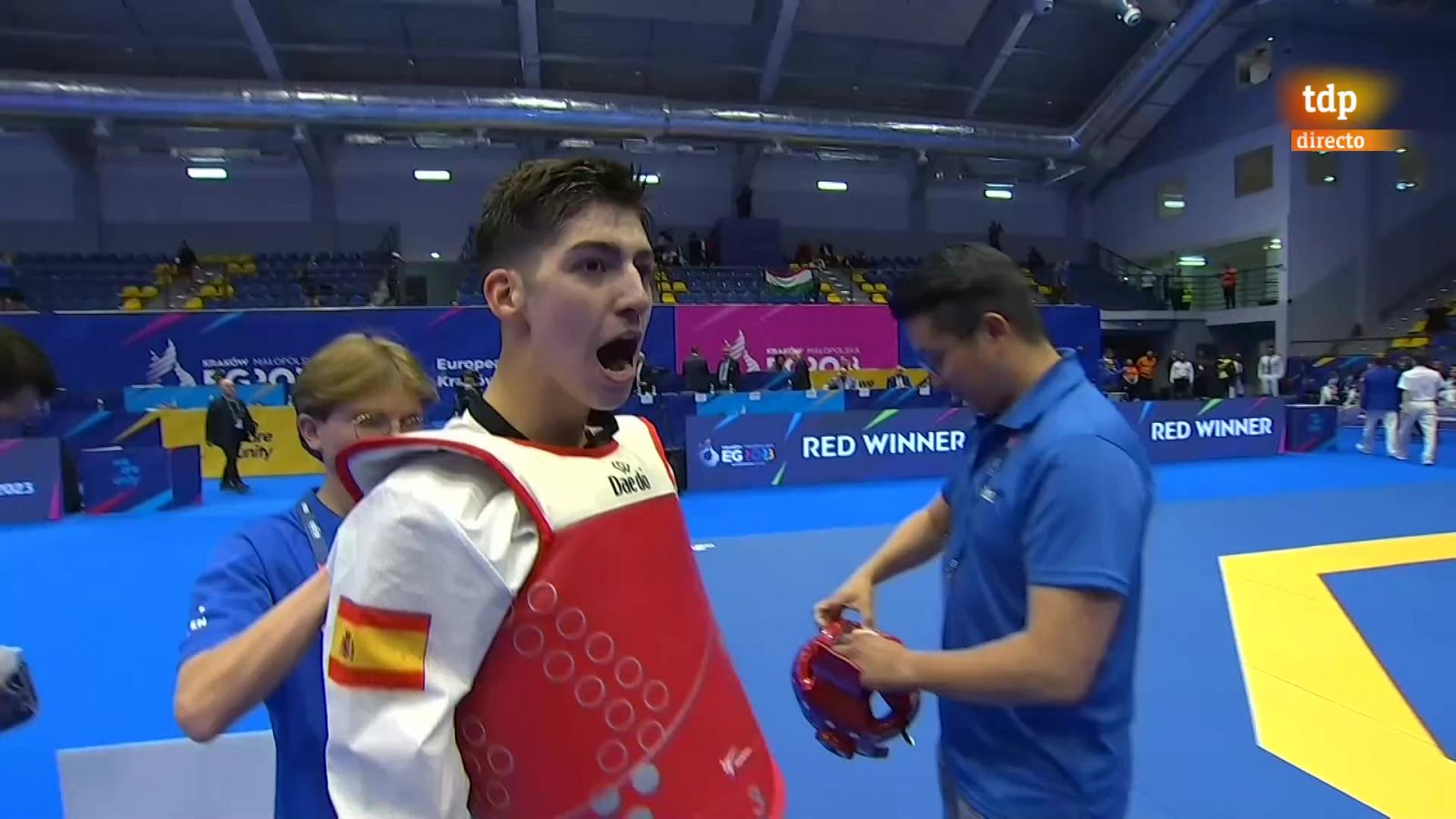 Adrián Vicente consigue el tercer oro en taekwondo para España en los Juegos Europeos