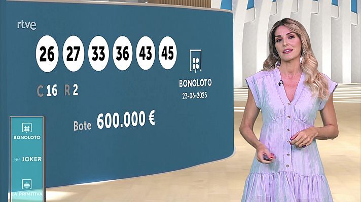 Loterías - Sorteo de la Bonoloto y Euromillones del 23/06/2023
