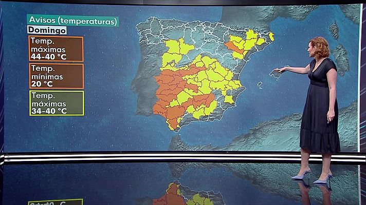 Temperaturas significativamente elevadas en el cuadrante suroccidental, valle del Ebro, interior de Asturias, sur de Galicia y Ampurdán