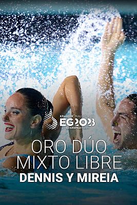 Natación - Dennis González y Mireia Hernández consiguen el oro en el dúo mixto libre