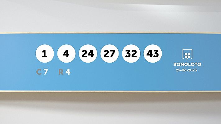 SELAE - Sorteo de la Lotería Bonoloto del 25/06/2023