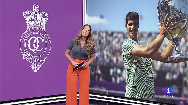 Telediario Matinal - Alcaraz recupera el número 1 tras su victoria en Queens