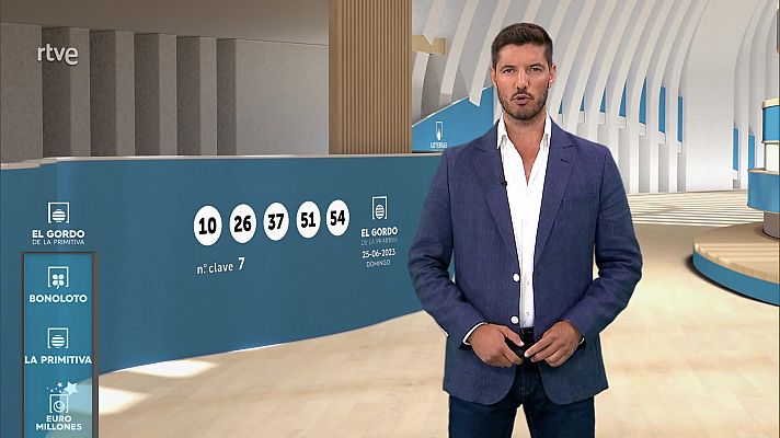 Loterías - Sorteo de la Bonoloto y El Gordo de la Primitiva del 25/06/2023