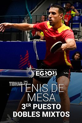 Tenis de mesa. Dobles mixtos 3º-4º puesto: Rumanía - España