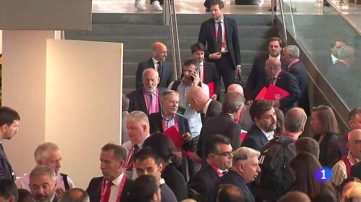 Telediario 1 - Asamblea de la RFEF: proyecto de un estadio nacional y respuesta a las acusaciones de Osasuna