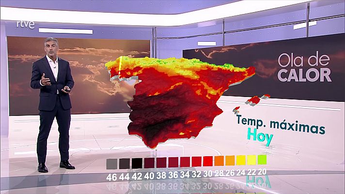 Temperaturas altas en la mitad sur y en el nordeste peninsular, así como en Canarias             