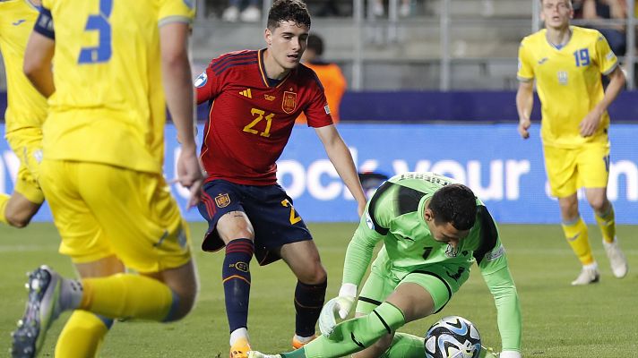 Fútbol - El incomprensible gol anulado a España sub-21: el portero se hace un lío y Riquelme aprovechó la ocasión