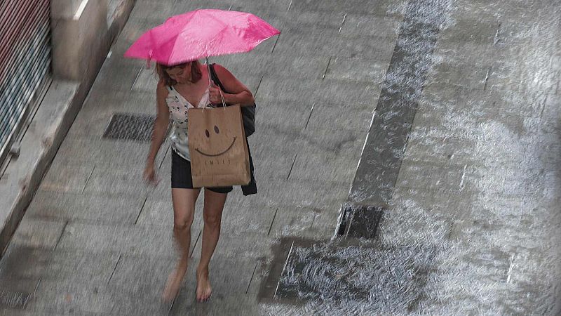 Tormentas localmente fuertes en el área Pirenaica, Cataluña y sistema Ibérico