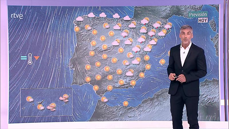 Tormentas localmente fuertes en el cuadrante nordeste peninsular - ver ahora