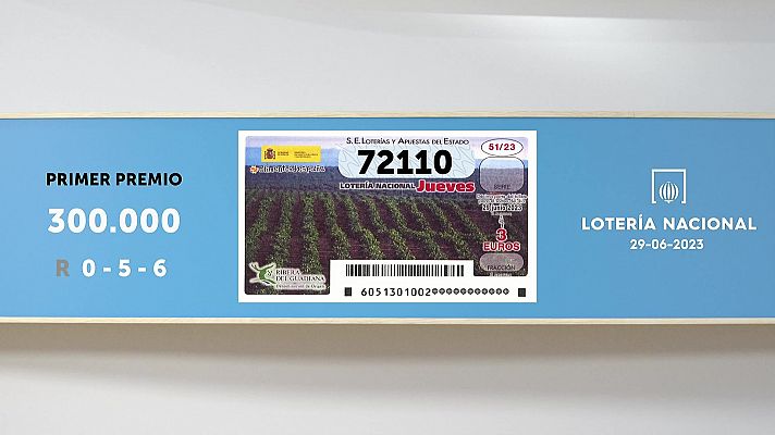 SELAE - Sorteo de la Lotería Nacional del 29/06/2023