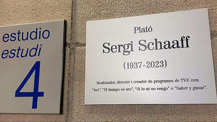 Inauguración del plató 'Sergi Schaaff'