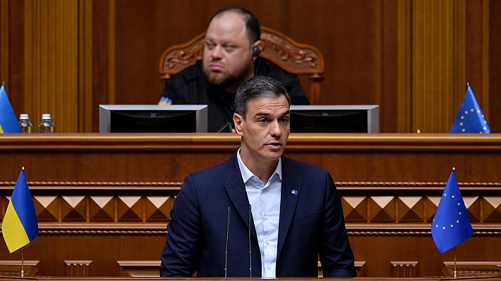 Sánchez ante la Rada: "Ucrania ganará la guerra"