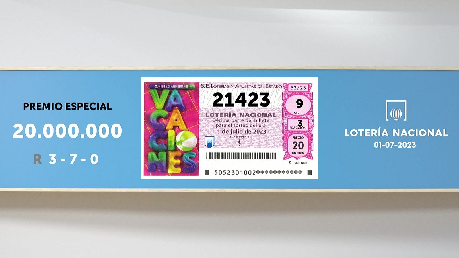 Sorteo de La Lotería Nacional: 01/07/2023