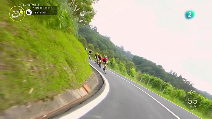 Ciclismo - Tour Francia 2023 | Enric Mas sufre una dura caída y abandona