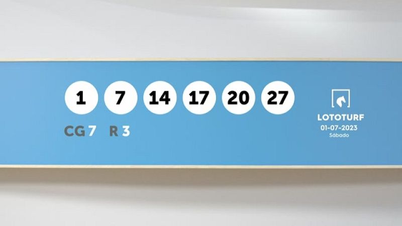Sorteo de la Lotería Lototurf del 01/07/2023 - Ver ahora