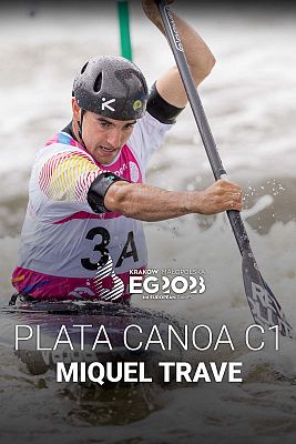 Miquel Travé consigue la plata en piragüismo slalom en los Juegos Europeos