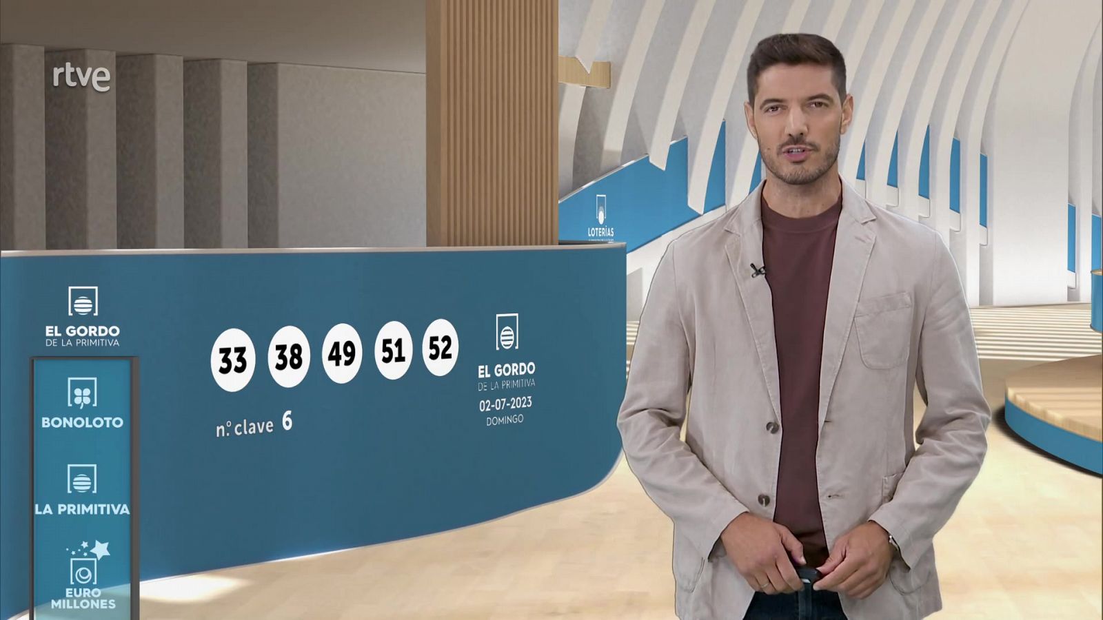 Loterías: Sorteo de la Bonoloto y El Gordo de la Primitiva del 02/07/2023 | RTVE Play