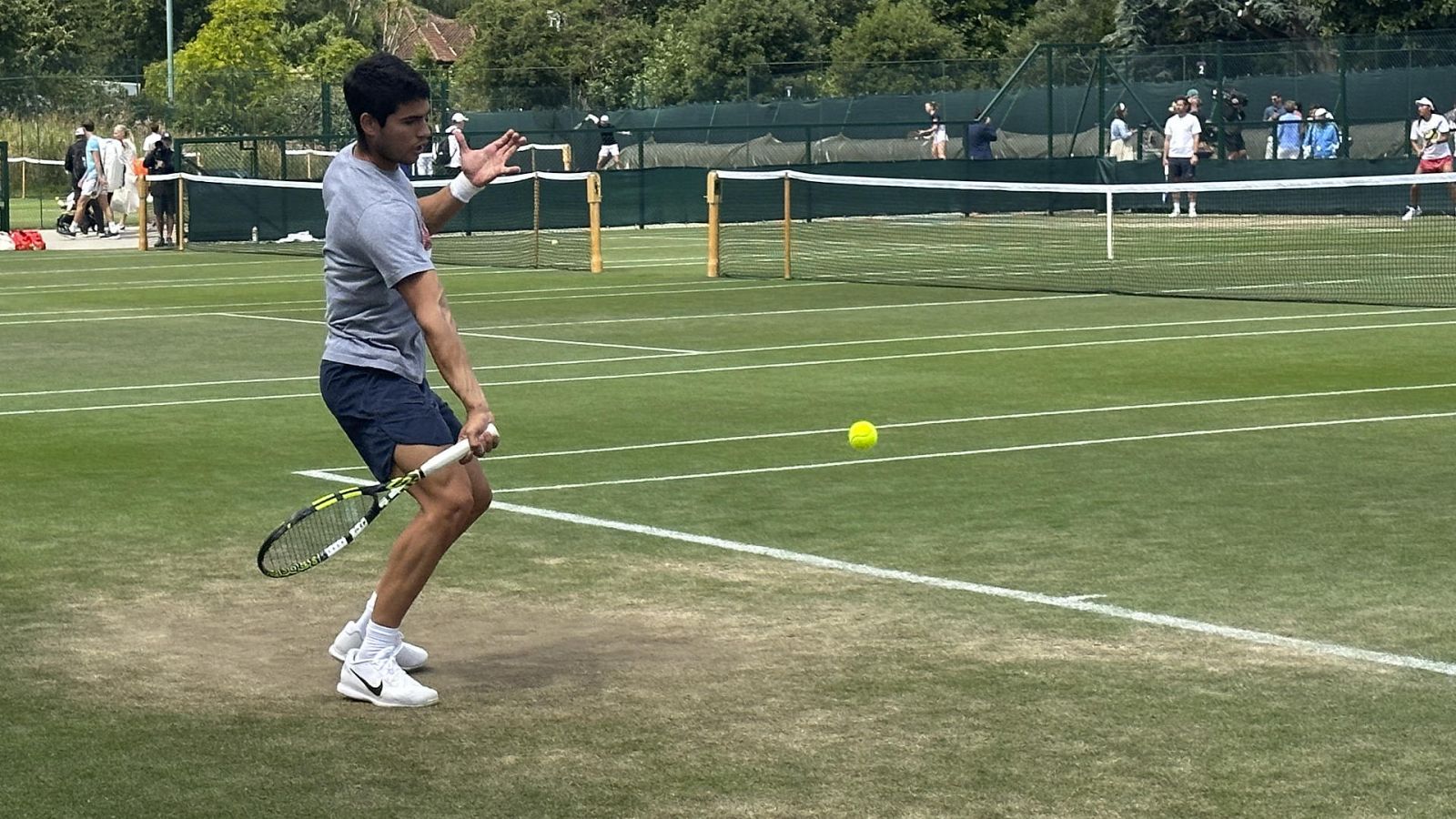 Carlos Alcaraz y las estrellas del tenis ultiman su preparación en Wimbledon -- Ver ahora